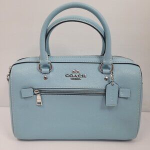 Coach Rowan Satchel Crossbody Women's Light Blue Purse